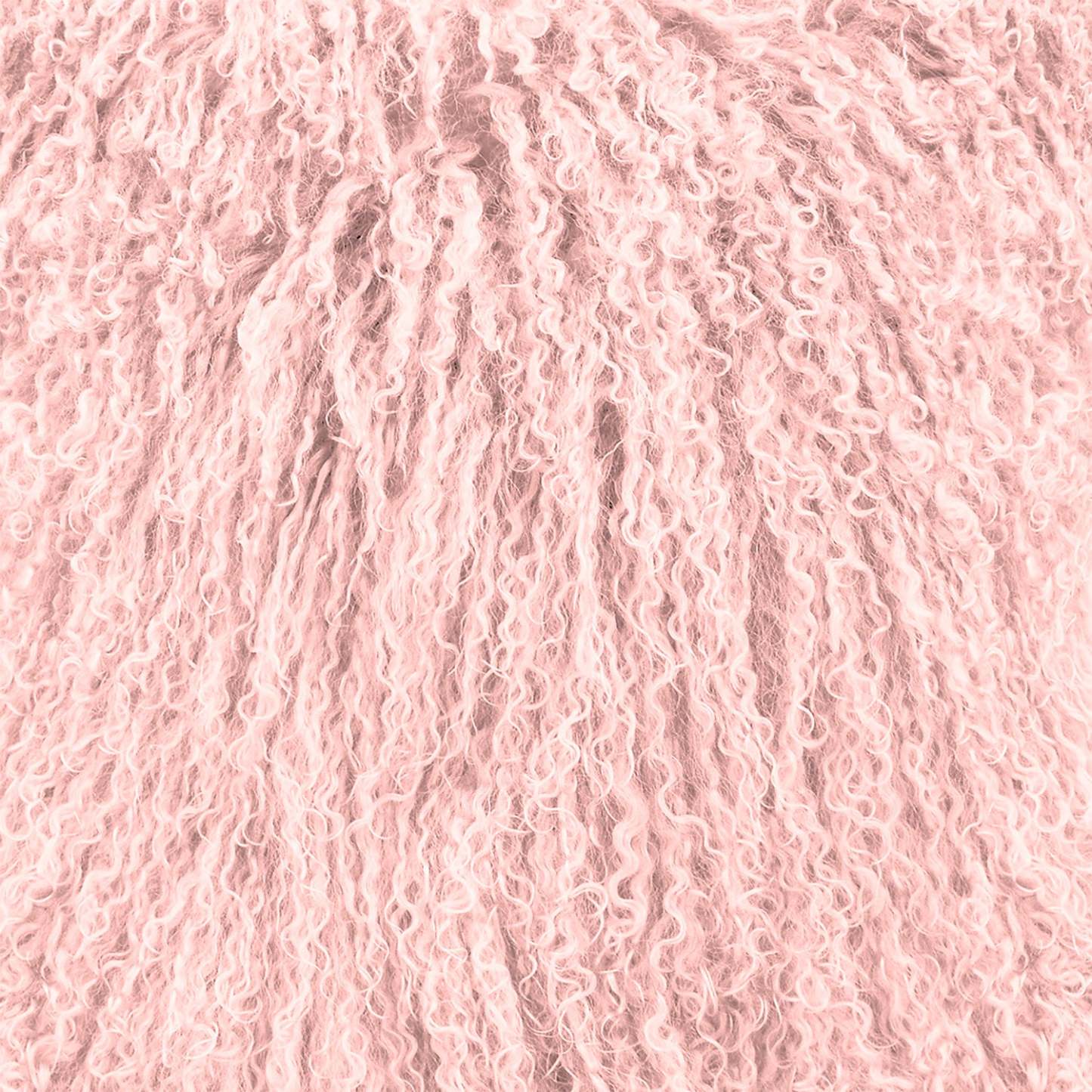 Oreiller décoratif en peau de mouton de Mongolie - Rose|Coussin décoratif Mogolian en peau de mouton de Mongolie - rosé|636570DP