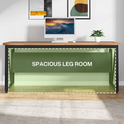 Bureau d'ordinateur en forme de L de 63 pouces avec caisson latéral de 47 pouces, ensemble de bureau de direction pour bureau à domicile