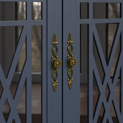 Buffet/meuble d'appoint de cuisine en bois de style vintage - Largeur : 63 pouces