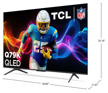 TCL 65 Q79K QLED 4K UHD Smart Google TV (65Q79K) – Modèle 2025 | Téléviseur intelligent QLED TCL Q79K UHD 4K de 65 po avec Google TVMC (65Q79K) - modèle 2025