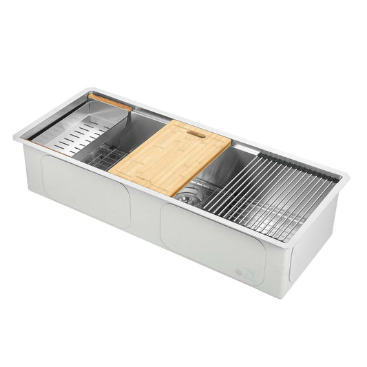 Ancona 45 Undermount Workstation Kitchen Sink - AN-3373|Évier de cuisine poste de travail sous plan Ancona de 45 po - AN-3373|D77GVEJ1