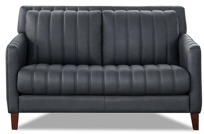 Hydeline Archer Leather Loveseat - Bleu|Cause Archer en cuir de Hydeline - bleue
