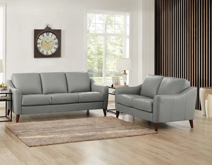 Hydeline Ersa Leather Loveseat - Grey|Cause Ersa en cuir de Hydeline - grise