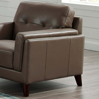 Fauteuil Rowan de Hydeline en cuir - brun