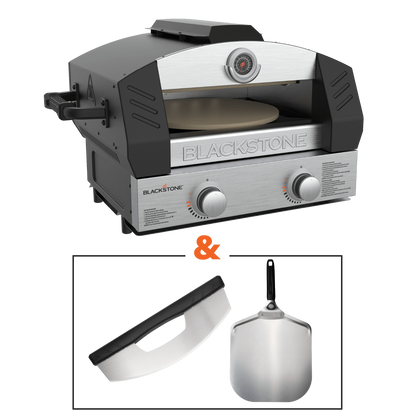 Four à pizza portable Blackstone Griddle Essentials avec pierre en cordiérite de 15 po - 6964|Four à pizza portatif Griddle Essentials de Blackstone avec pierre en cordiérite de 15 po - 6964