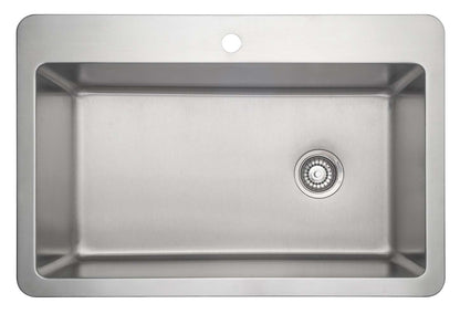 Ancona Valencia Series 33 Dual Mount Kitchen Sink - AN-3334|Évier de cuisine sous plan ou en surface Ancona de série Valencia de 33 po - AN-3334|D77GSYSO