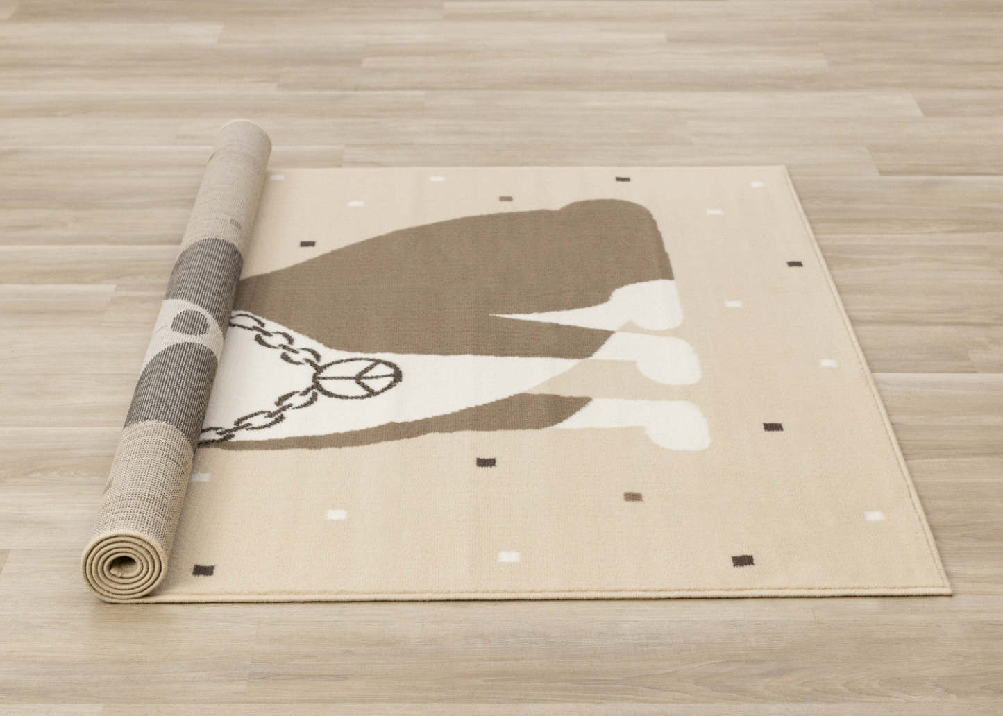 Forte Kids Swaggy Dog Area Rug - 3'11 x 5'7|Carpette Forte à motif de chien confiant pour enfants - 3 pi 11 po x 5 pi 7 po