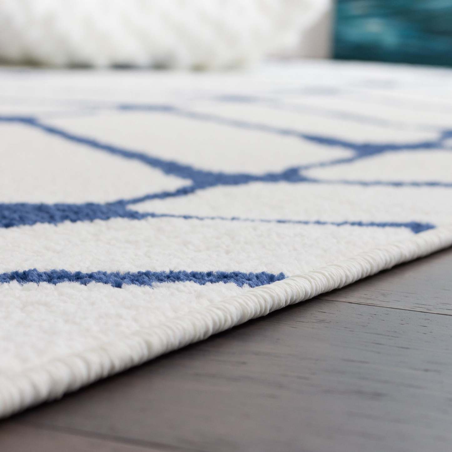 Tapis Lav Arco Bleu 4x6|Carpette Lav Arco bleue 4 x 6|D80GRDJA