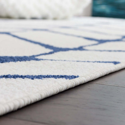 Tapis Lav Arco Bleu 4x6|Carpette Lav Arco bleue 4 x 6|D80GRDJA