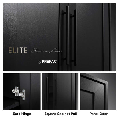 Armoire de rangement Elite Premium Home avec 5 tablettes - Noir|Armoire de rangement Elite Premium Home avec 5 tablettes - noire