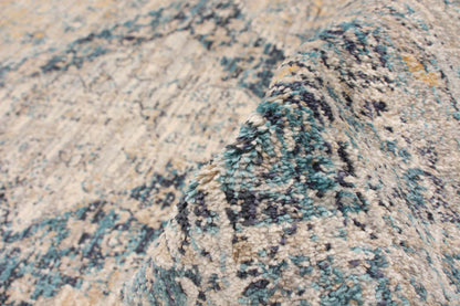 Tapis Bolivar Bijar Bleu - 5'0 x 8'0|Carpette Bolivar Bijar bleu - 5 pi 0 pox 8 pi 0 po| D29VRLSO