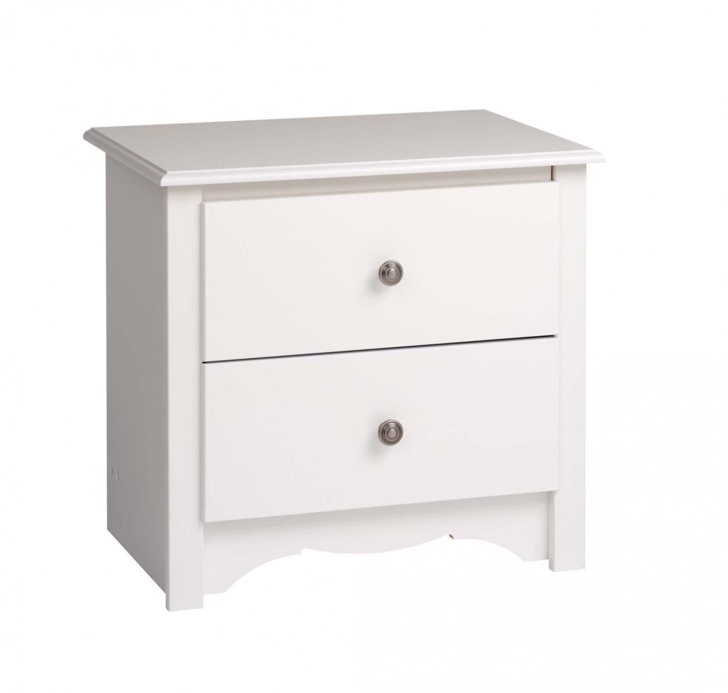 Monterey 2-Drawer Nightstand - Blanc|Table de nuit Monterey à 2 tiroirs - blanche