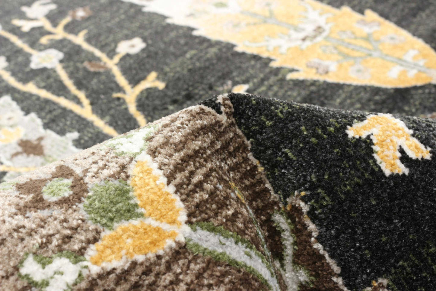 Tapis Pine Black lavable en machine - 6'0 x 9'0|Carpette Pine noire lavable à la machine - 6 pi 0 po x 9 pi 0 po|D86FTOWN