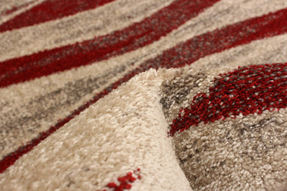 Tapis Arusha Ivoire / Rouge 7'10 x 10'2|Carpette Arusha ivoirerouge 7 pi 10 po x 10 pi 2 po|D274CDFA