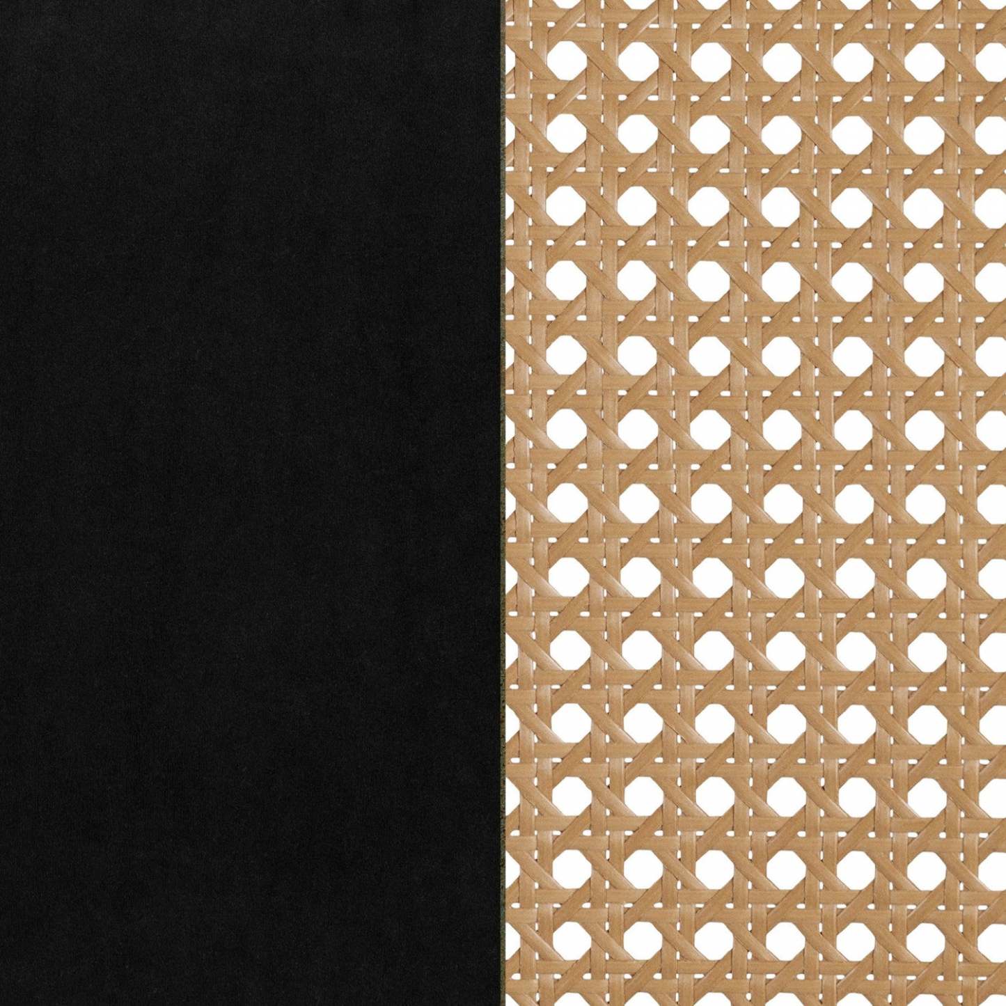 Hype Black Natural Rattan Dining Chair - Set of 2|Chaise de salle à manger Hype noire et naturelle en rotin - ensemble de 2