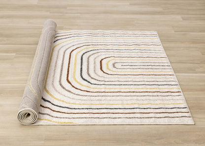 Tapis Marley Multi-Color Double Rainbow Area - 7'10 x 10'6|Carpette Marley multicolore à 2 arcs-en-ciel - 7 pi 10 po x 10 pi 6 po