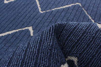 Tapis Kimi Bleu 5'3 x 7'7|Carpette Kimi bleue 5 pi 3 po x 7 pi 7 po|D86FX14X