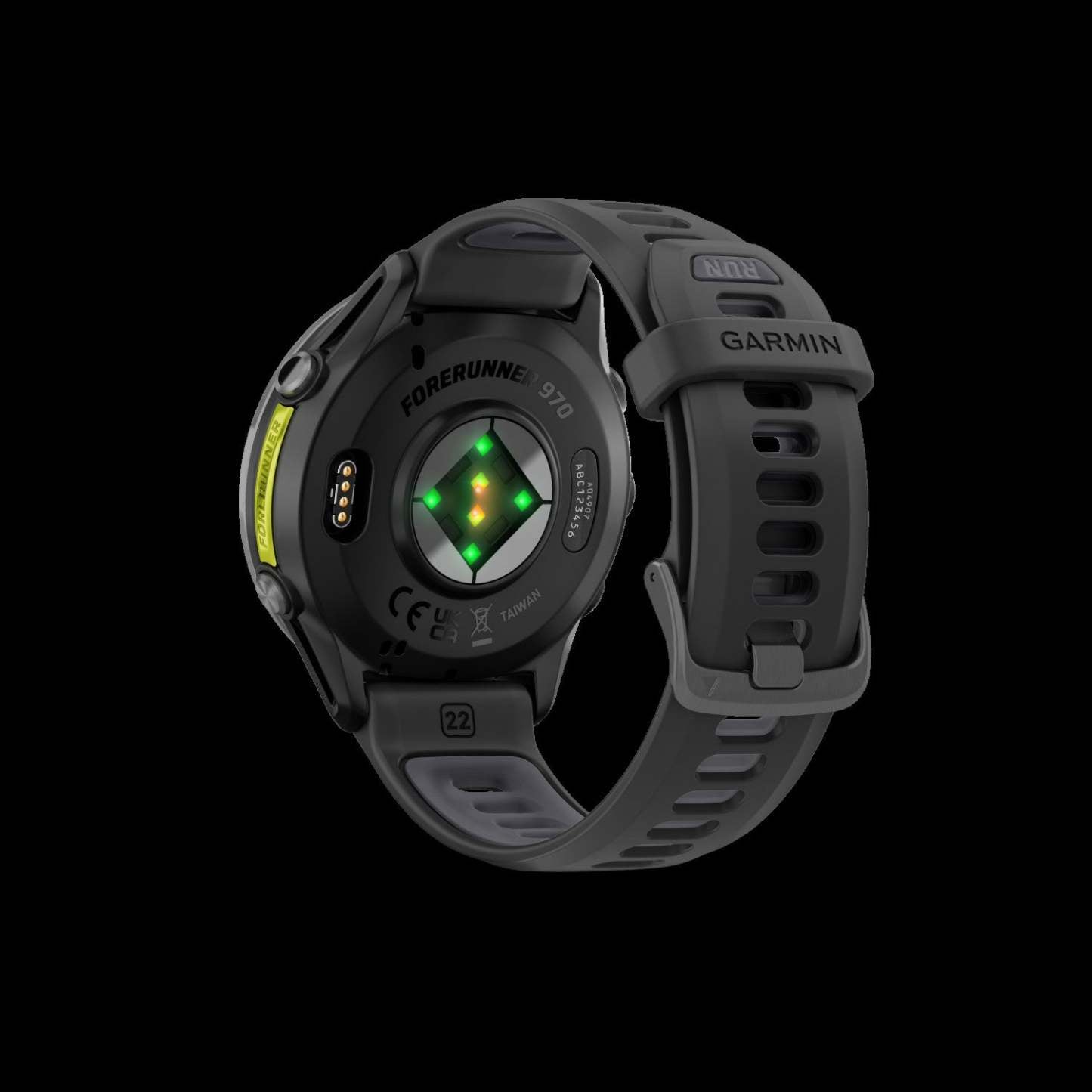 Montre intelligente Garmin Forerunner 970 47 mm, Amoled, Titane gris carbone, Suivi de fitness GPS, Course, Triathlon, Autonomie de 15 jours