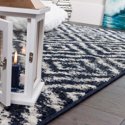 Lav Mosaïque bleu marine 5 x 8 | Carpette Lav Mosaic bleu marine 5 x 8 | D80GJ2V7