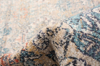 Tapis bleu-gris Bolivar Yalameh - 5'0 x 8'0|Carpette Bolivar Yalameh bleu-gris - 5 pi 0 pox 8 pi 0 po| D29Z4AWX