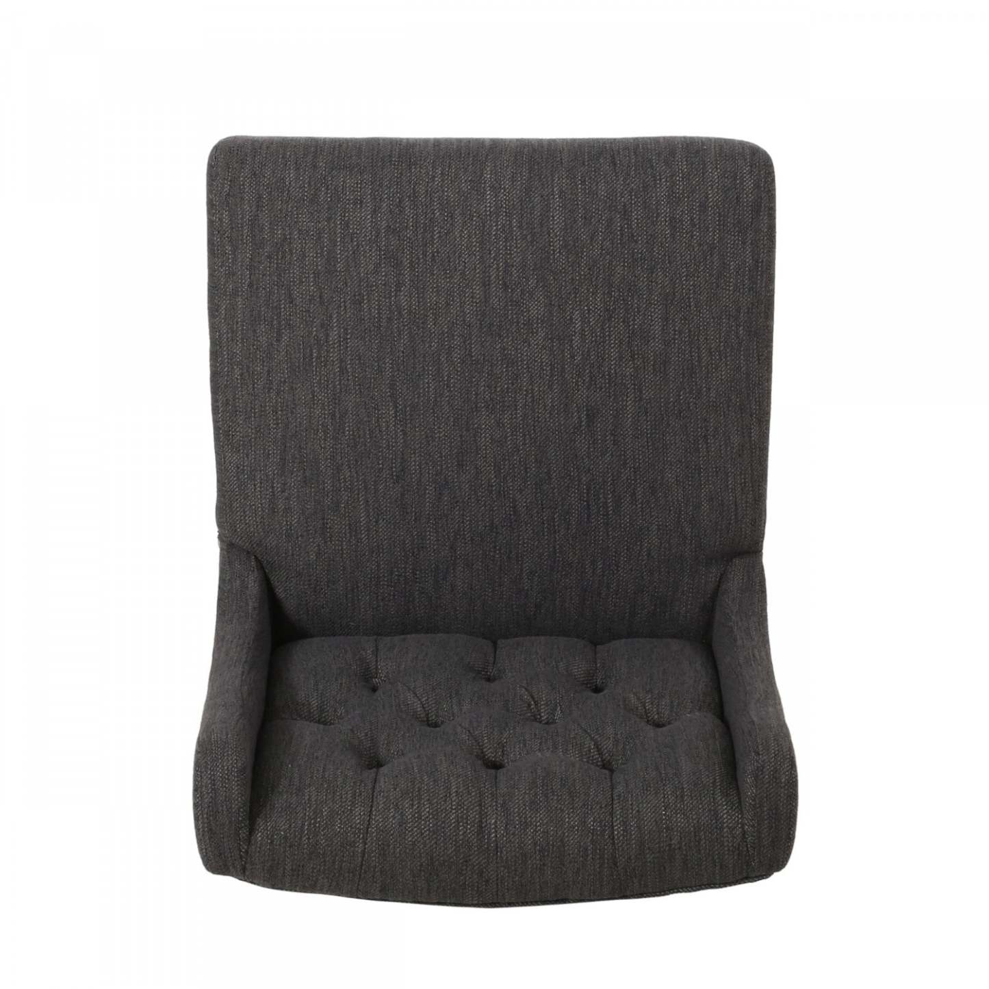 Ensemble de 2 tabourets de bar à hauteur de comptoir Bruce 30,5 avec pieds en métal et revêtement en tissu - Gris anthracite | Ensemble De 2 Tabourets De Bar Bruce De 30,5 Po – Hauteur Comptoir – Pattes En Metal Et Tissu Rembourre - Gris Charbon