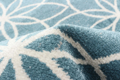 Tapis Terali turquoise lavable en machine - 2'6 x 8'0|Carpette Terali turquoise lavable à la machine - 2 pi 6 po x 8 pi 0 po|D86FGYC0