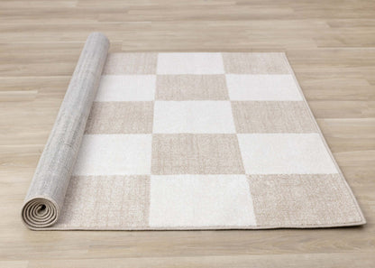 Covington Modern Checkered Indoor Area Rug - 2'8 x 4'11|Carpette Covington à motif de damier moderne pour l'intérieur - 2 pi 8 po x 4 pi 11 po