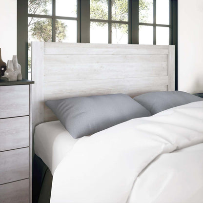 Prepac Rustic Ridge Farmhouse Queen Headboard - Washed White|Tête de lit pour grand lit champêtre Rustic Ridge de Prepac - blanc délavé