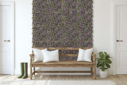 Lavande artificielle 20x 20 panneau de feuillage 4 pièces | Panneau de feuillage 20 po x 20 po lavande artificielle 4 pièces | D10H6WJP