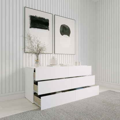 Nordika James 6-Drawer Dresser - Blanc|Commode James Nordika à 6 tiroirs - blanche