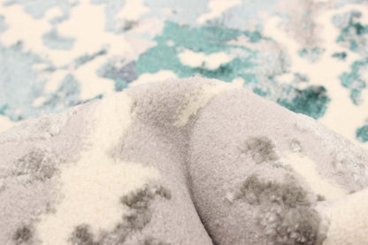 Aura Teal Area Rug - 5'0 x 8'0|Tapis Aura bleu sarcelle - 5 pi 0 po x 8 pi 0 po