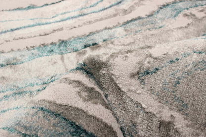 Tapis Zhara Bleu Sarcelle - 5'0 x 8'0|Carpette Zhara bleu sarcelle - 5 pi 0 po x 8 pi 0 po