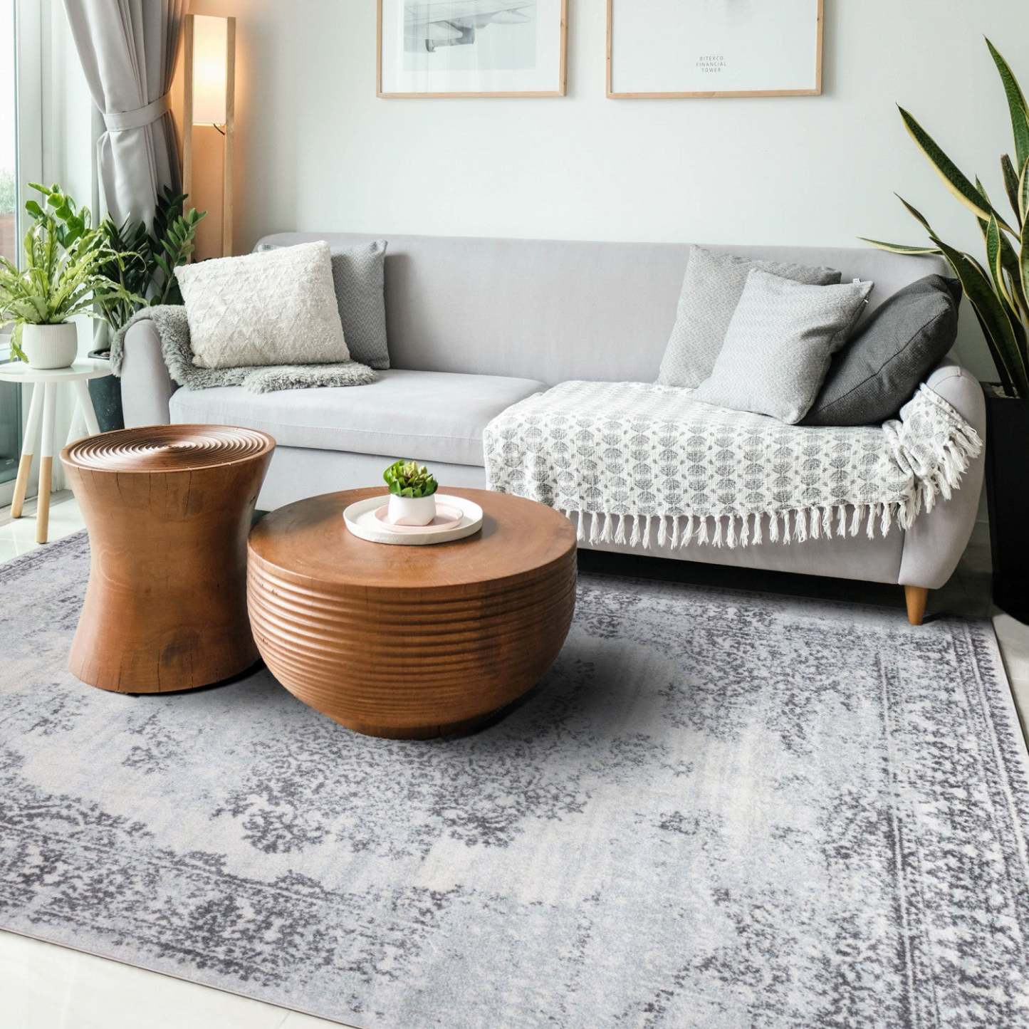 Roma Grey Flake 4x6 Area Rug | Carpette Roma Flake grise 4 x 6 | D80GC4WX