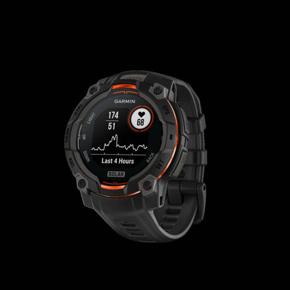 Garmin Instinct 3 Montre Connectée GPS 45 Mm - Spécifications Militaires Robustes 810, Solaire, Boussole, Altimètre Barométrique