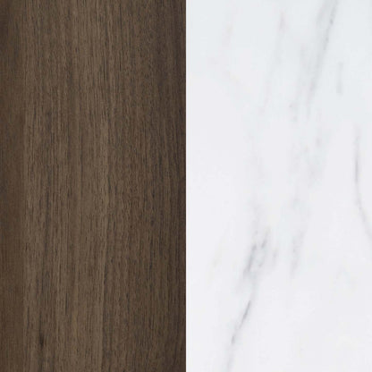 Meuble de rangement Maliza 2 portes - Faux marbre de Carrare|Armoire de rangement Maliza à 2 portes - imitation marbre de Carrare