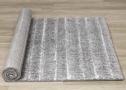 Tapis doux à rangées de rayures - 7'10 x 10'10|Carpette douce à motif de rangées de rayures - 7 pi 10 po x 10 pi 10 po