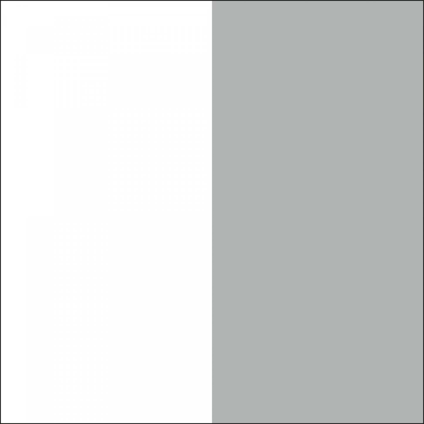 Lit simple Bebble - Gris clair et blanc