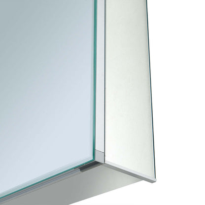 Stapik Medicine Mirror Cabinet - Argent|Armoire à pharmacie Stapik avec miroir - argentée