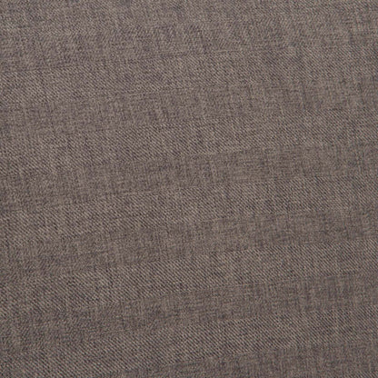 Chaise De Salle À Manger Lance En Tissu Tapisse Avec Clous Décoratifs - Brun, Gris