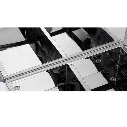 Armoire à pharmacie Julee avec miroir - Argenté|Armoire à pharmacie Julee avec miroir - argentée