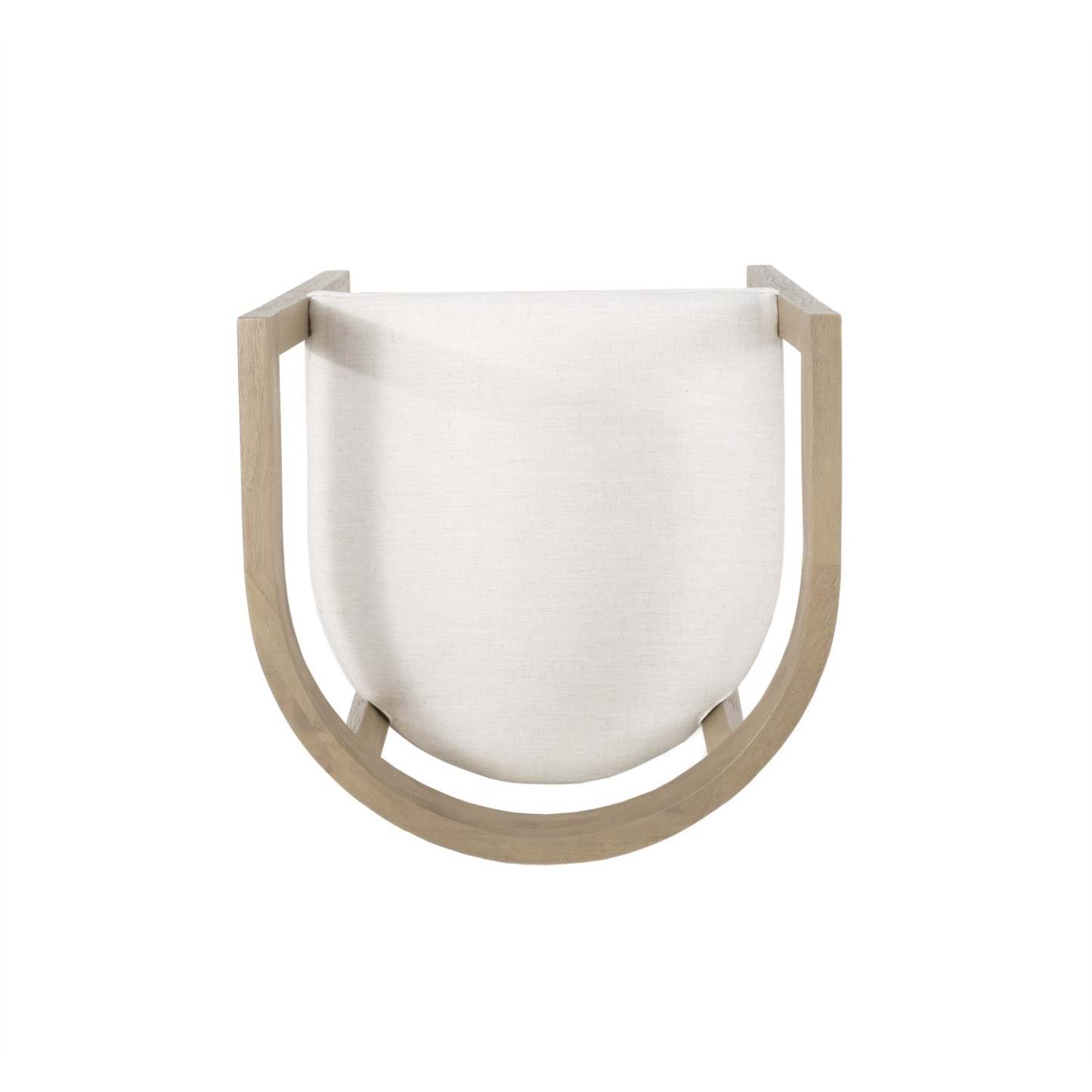 Ensemble de 2 fauteuils de salle à manger Tina avec tissu d'ameublement, style à dossier ouvert - Beige | Ensemble De 2 Fauteuils De Salle À Manger Tina Avec Revêtement En Tissu, Dossier Ouvert - Beige