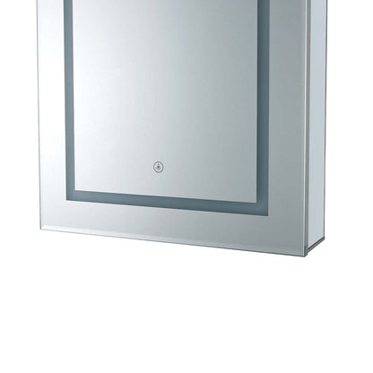 Stapik LED Medicine Mirror Cabinet - Silver|Armoire à pharmacie Stapik avec miroir et DEL - argentée