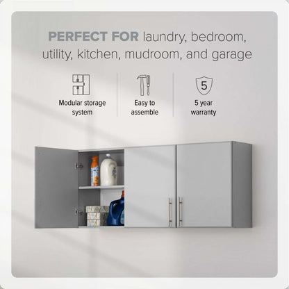 Elite 54 Wall Cabinet - Gris|Armoire murale Elite de 54 po - grise