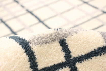 Taite Cream-Prol Area Rug - 3'11 x 5'7|Tapis Taite crème-couleur pétrole - 3 pi 11 po x 5 pi 7 po| D2ASHIUZ