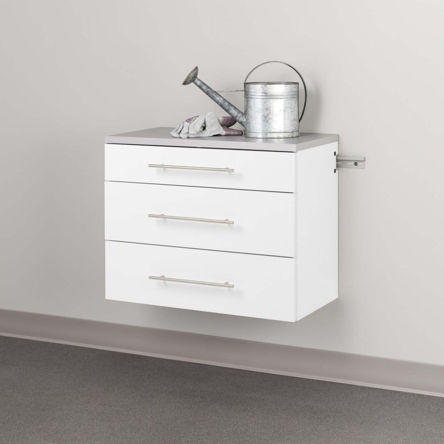 Hangups 3-Drawer Base Storage Cabinet - Blanc|Armoire de plancher HangUps à 3 tiroirs avec rangement - blanc