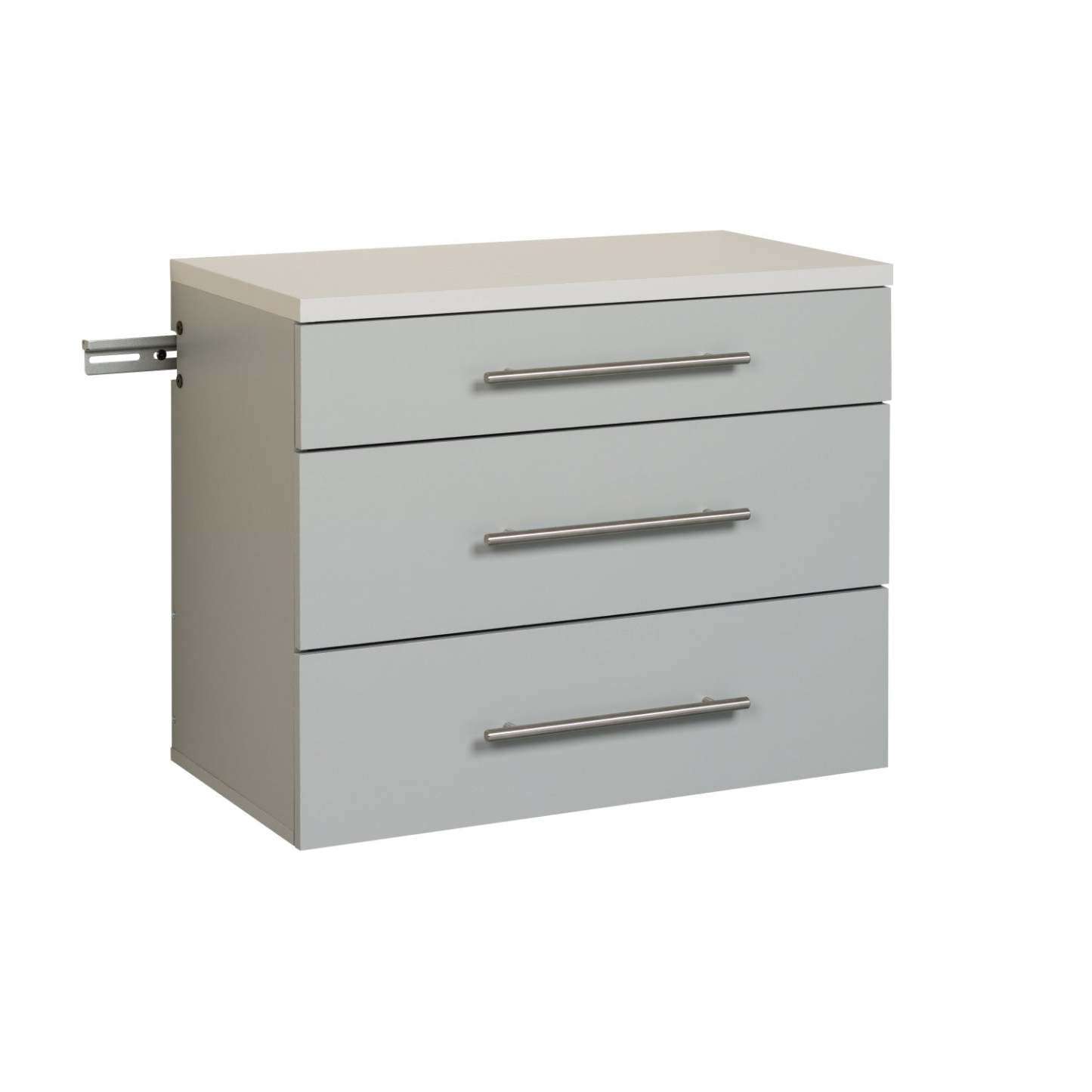 Hangups 3-Drawer Base Storage Cabinet - Light Grey|Armoire de plancher HangUps à 3 tiroirs avec rangement - gris clair
