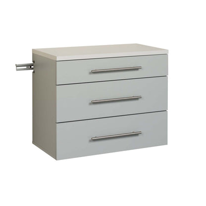 Hangups 3-Drawer Base Storage Cabinet - Light Grey|Armoire de plancher HangUps à 3 tiroirs avec rangement - gris clair