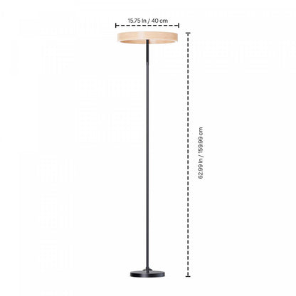63 Matte Black Modern LED Lampadaire |Lampe à pied moderne de 63 po noir mat à DEL