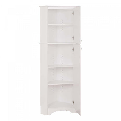Elite Tall 2-Door Corner Storage Cabinet - Blanc|Armoire de rangement haute en coin Elite à 2 portes - blanche