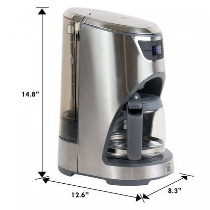 Cafetière goutte-à-goutte Kenmore Elite de 12 tasses, acier inoxydable - KKECM12SS|Kenmore Elite 12-Cup Drip Coffee Maker Stainless Steel - KKECM12SS